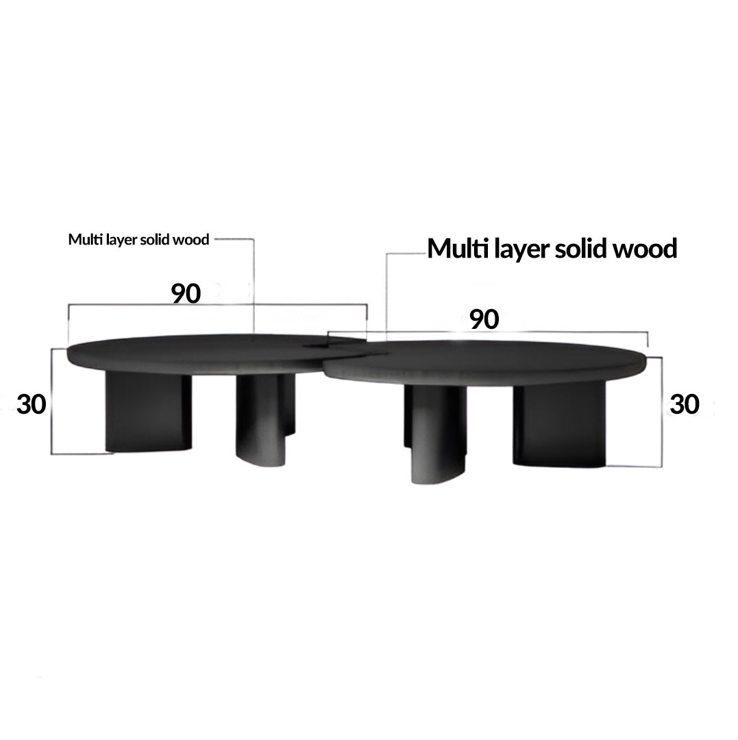Geometric Marble Coffee Table Set for Modern Living Rooms