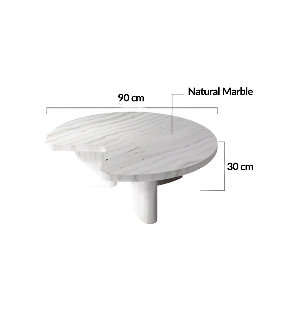 Geometric Marble Coffee Table Set for Modern Living Rooms