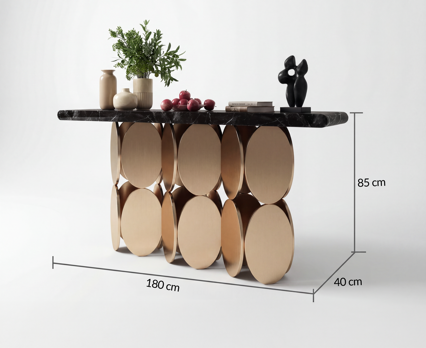 Elegant Nordic Aesthetic Console Table for Living Room & Entryway