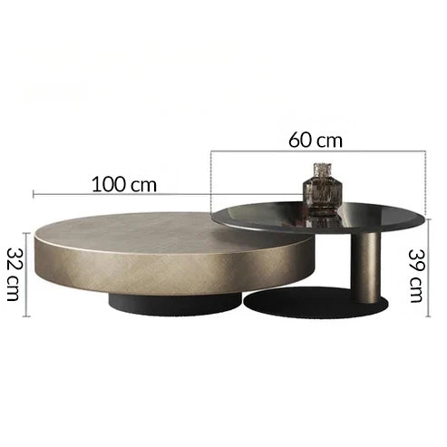 Minimalist Round Coffee Table for Home Interiors