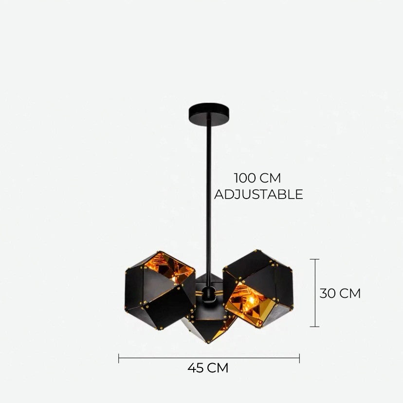 Ceiling Chandelier Stainless Steel Modern Hanging Lamp for Dining & Living Spaces