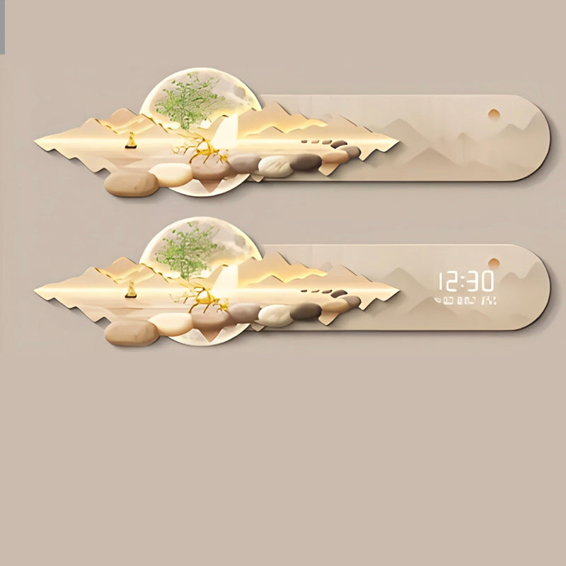 Luxury Digital Clock – Nordic Fashion Wall Clock for Bedroom & Living Room