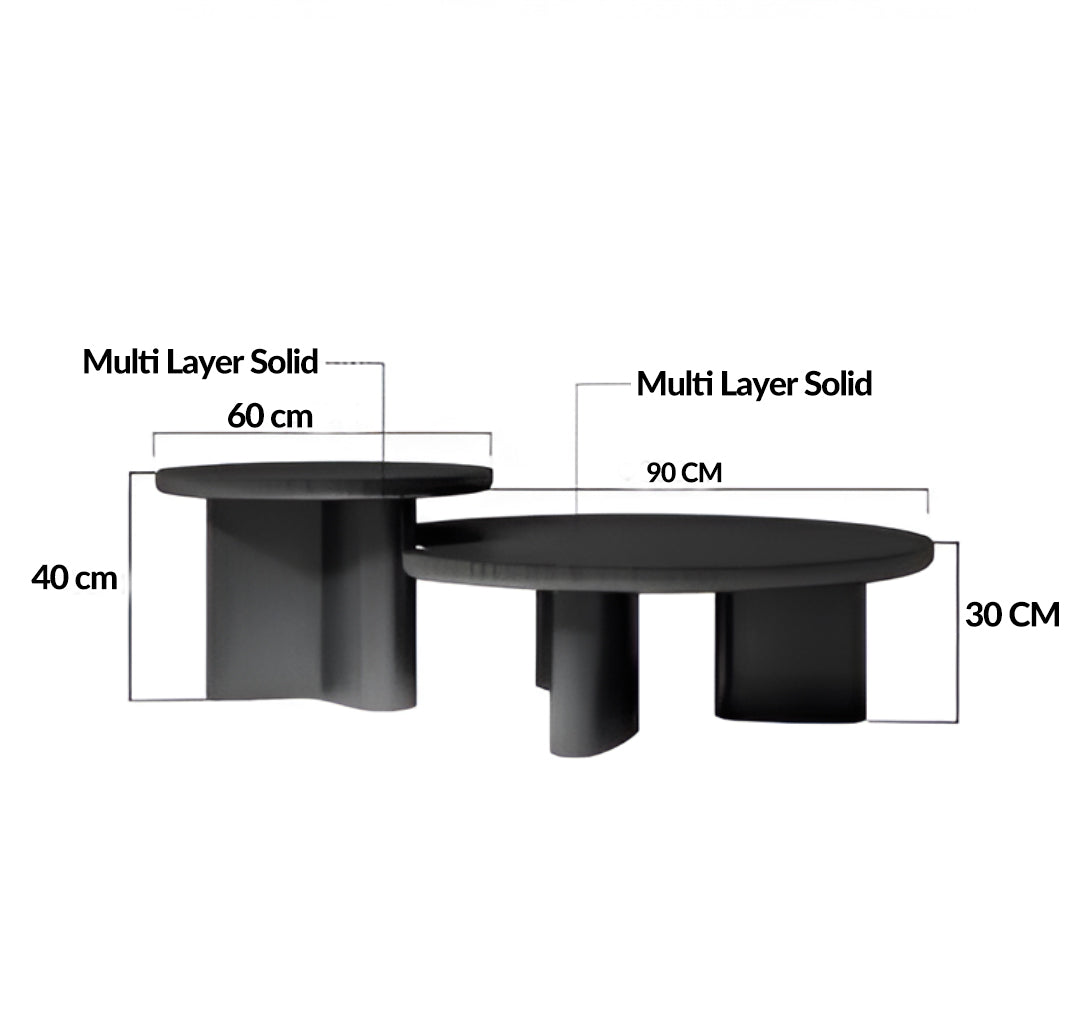 Geometric Marble Coffee Table Set for Modern Living Rooms