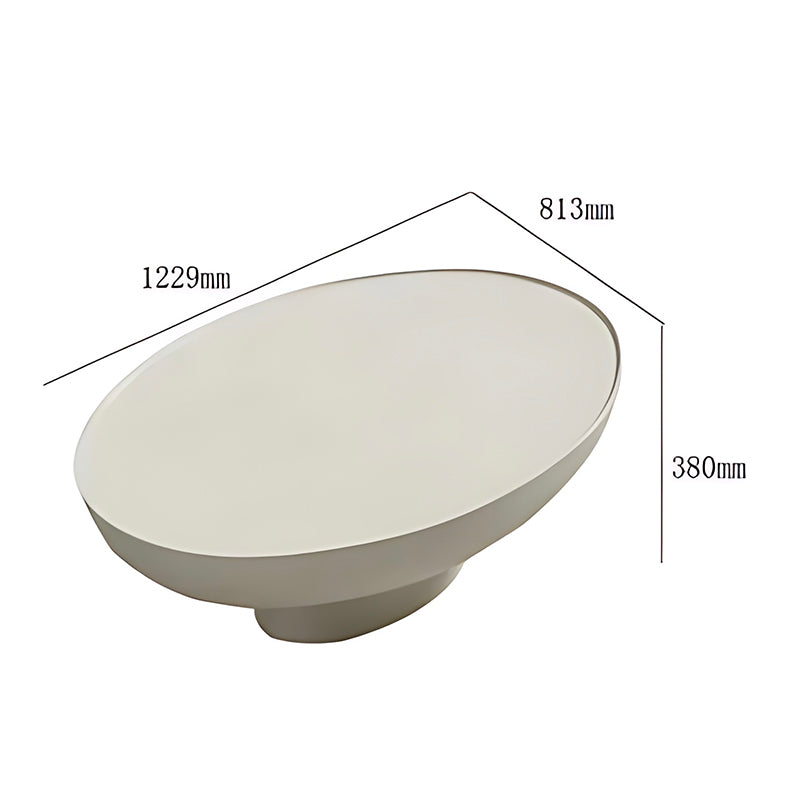 Round Decoration Coffee Table – Clear Modern Design for Living Room Furniture