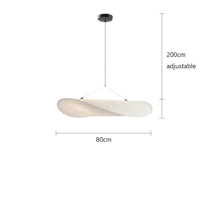 Luxury Silk LED Chandelier Hanging Light for Elegant Living Spaces & Dining Areas