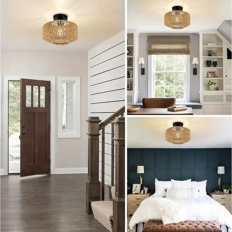 Handmade Bamboo Chandelier Rustic Elegance for Any Room