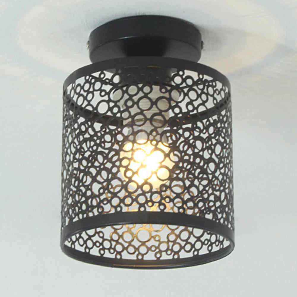 Black Wrought Iron Hanging Light for Any Room