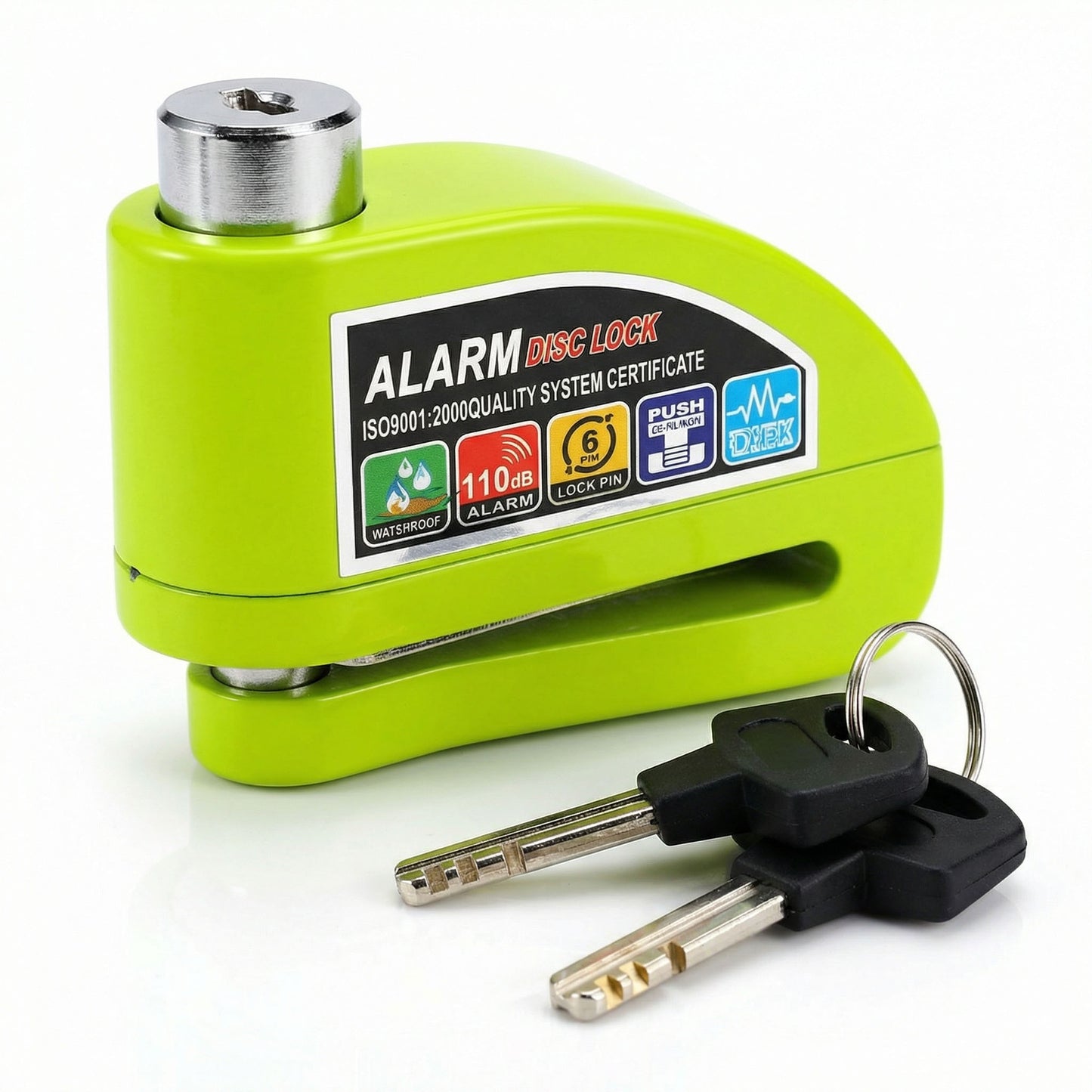 Anti Theft Disc Brake Motorbike Lock with Alarm