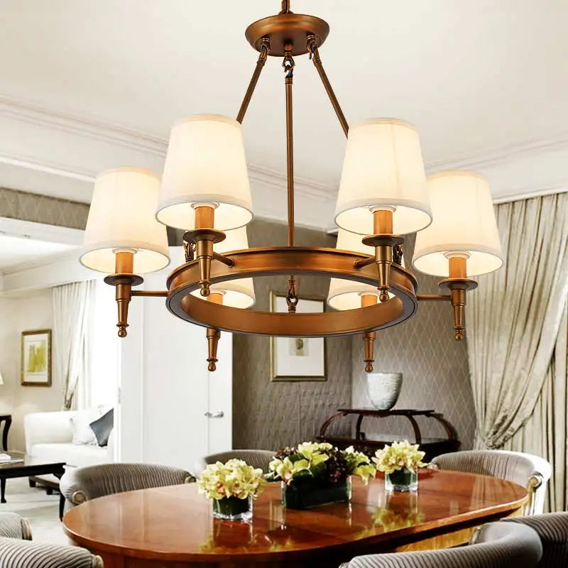 Foyer Lighting with Gorgeous Fabric Lampshades to Transform Your Home