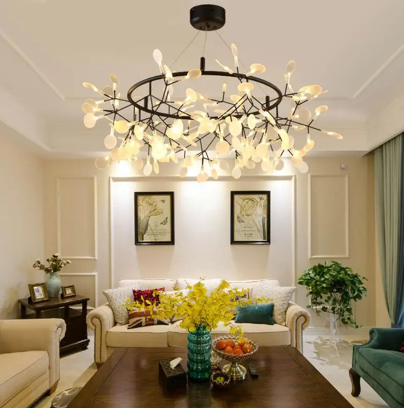 Leaf Lustre Firefly Ceiling Chandelier Light A Stunning Addition to Any Room
