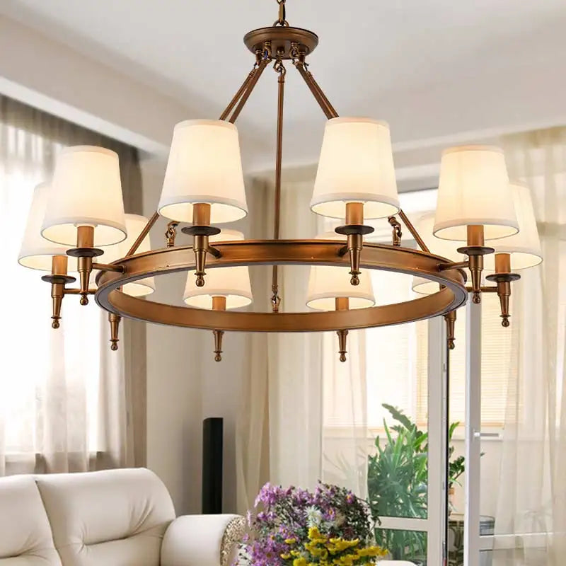 Foyer Lighting with Gorgeous Fabric Lampshades to Transform Your Home