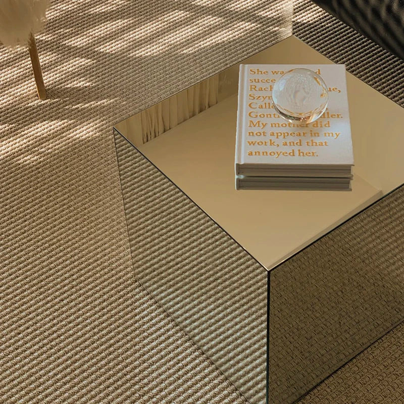 Nordic Light Luxury Mirror Acrylic Living Room Coffee Table