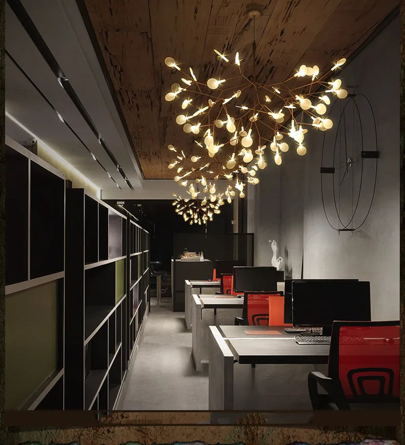 Leaf Lustre Firefly Ceiling Chandelier Light A Stunning Addition to Any Room