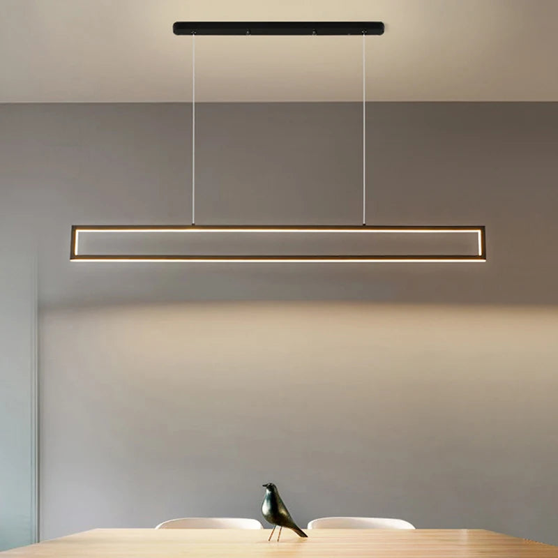 Long LED Hanging Lamps for Living Rooms & Restaurants
