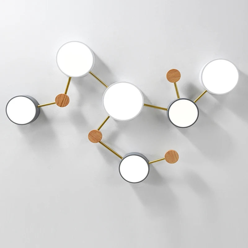 Nordic Wood Ceiling Chandelier Perfect for Kids’ & Baby Rooms