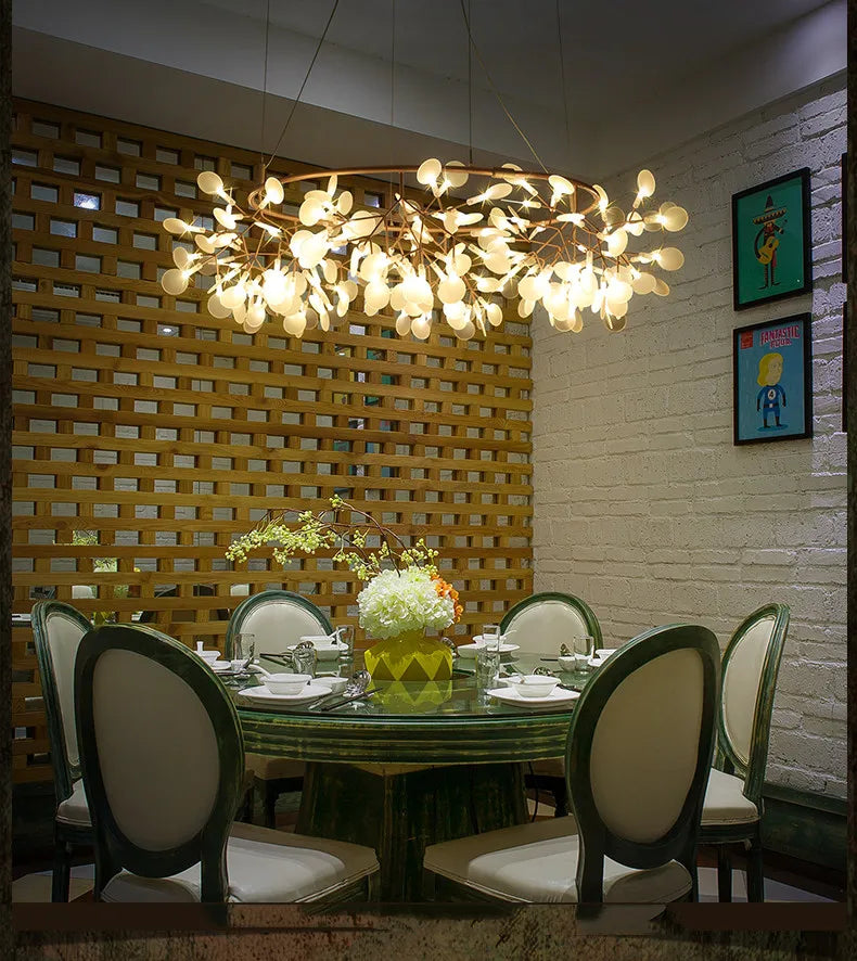 Leaf Lustre Firefly Ceiling Chandelier Light A Stunning Addition to Any Room