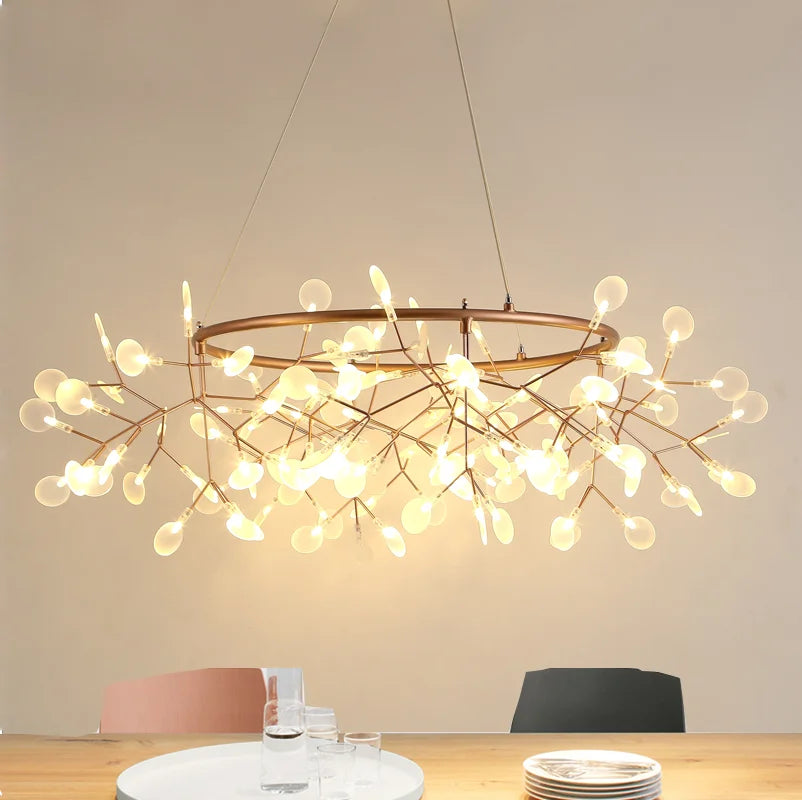 Leaf Lustre Firefly Ceiling Chandelier Light A Stunning Addition to Any Room