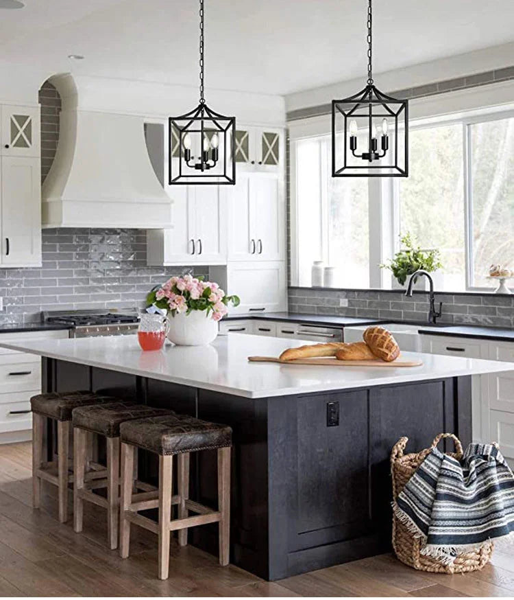 American Retro Industrial Farmhouse Chandelier for Bars, Kitchens & Dining Tables