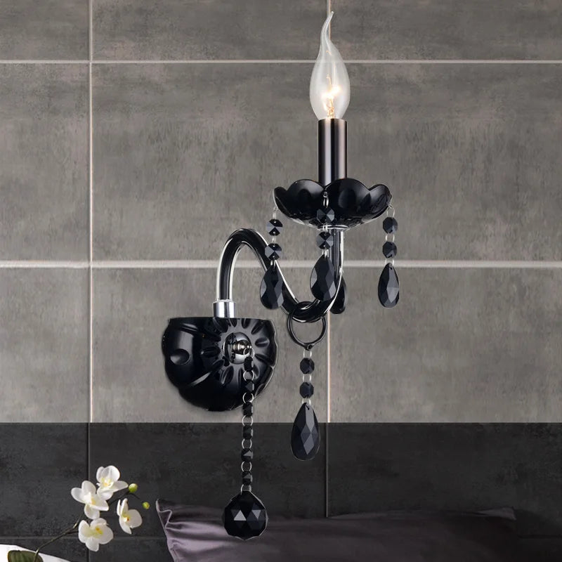 Luxury Crystal Wall Lamp with Optional Lampshade