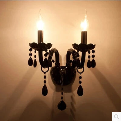 Luxury Crystal Wall Lamp with Optional Lampshade