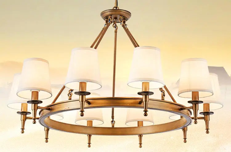 Foyer Lighting with Gorgeous Fabric Lampshades to Transform Your Home