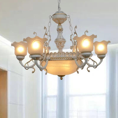 Antique Iron Chandelier Classic Touch for Living Rooms & Bedrooms
