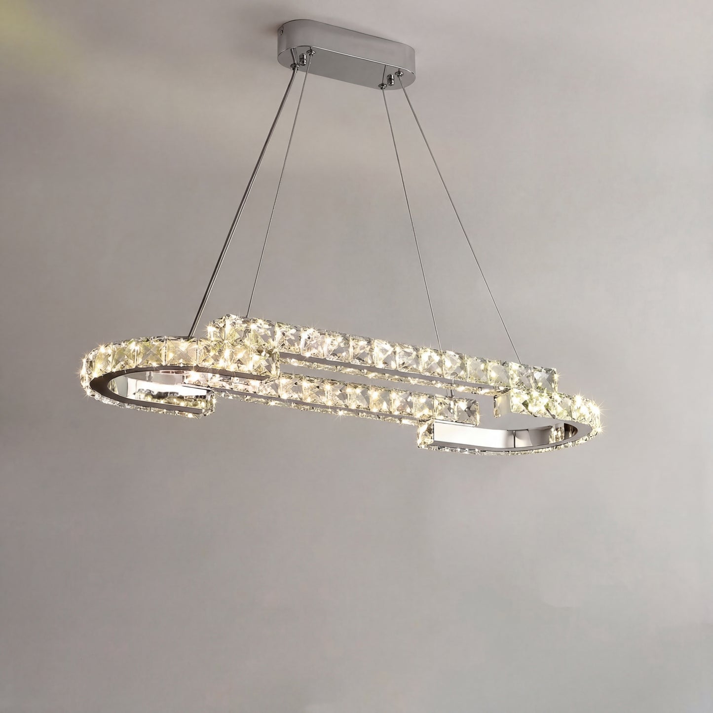 Luxury Crystal Chandelier for Staircase & High Ceiling Homes