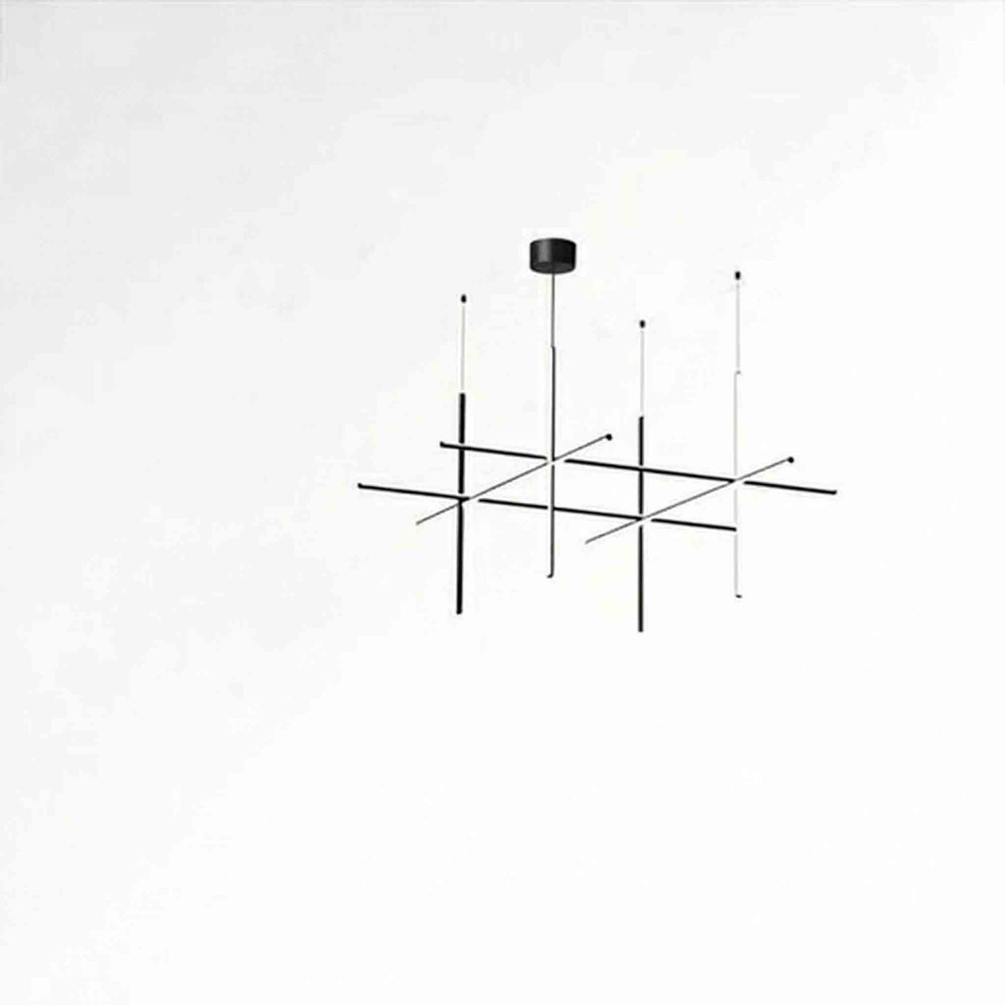 Luxury Italian Gold Tube LED Chandelier for Kitchen & Living Spaces