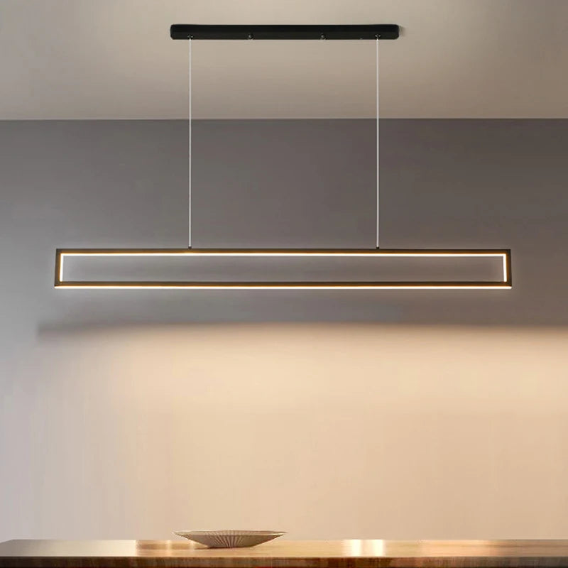 Long LED Hanging Lamps for Living Rooms & Restaurants