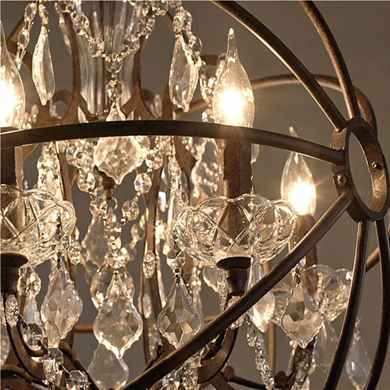 ORB Chandelier & LED Bar Light for Farmhouse Kitchen & Loft Decor