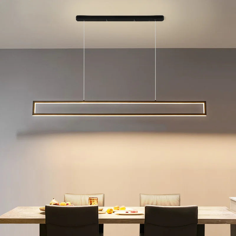 Long LED Hanging Lamps for Living Rooms & Restaurants