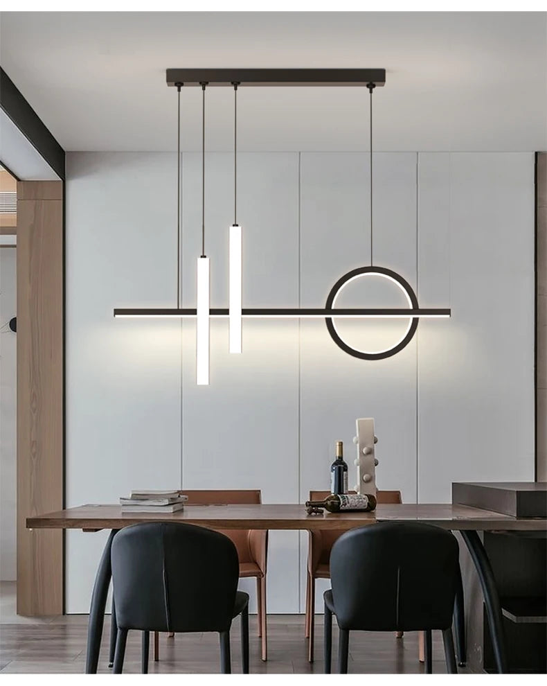 Sleek LED Hanging Light Ideal for Foyers, Hallways & More