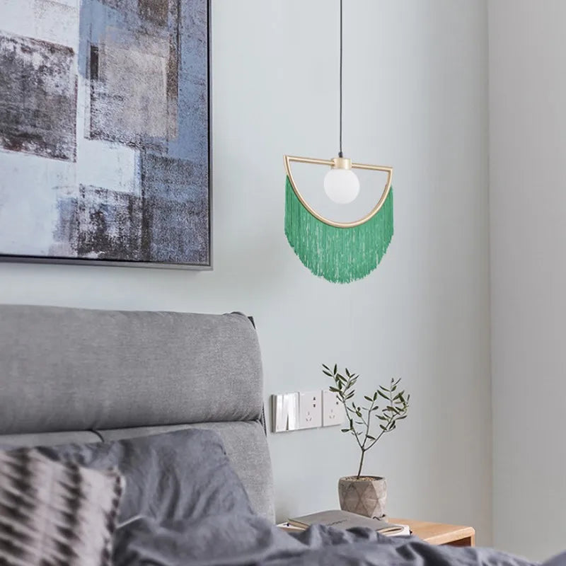 Handmade Boho Pendant Light for Bedrooms & Living Spaces