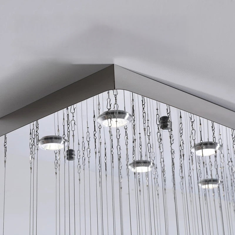 Modern Stone Glass Chandeliers Elegant Pendant Lights for Dining Room, Villa & Home Decor