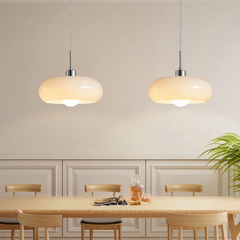 Orange & White Glass Pendant Lamp for Every Room