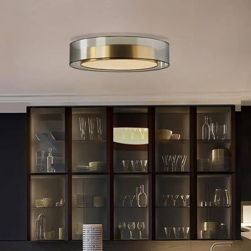 Modern Copper LED Chandelier