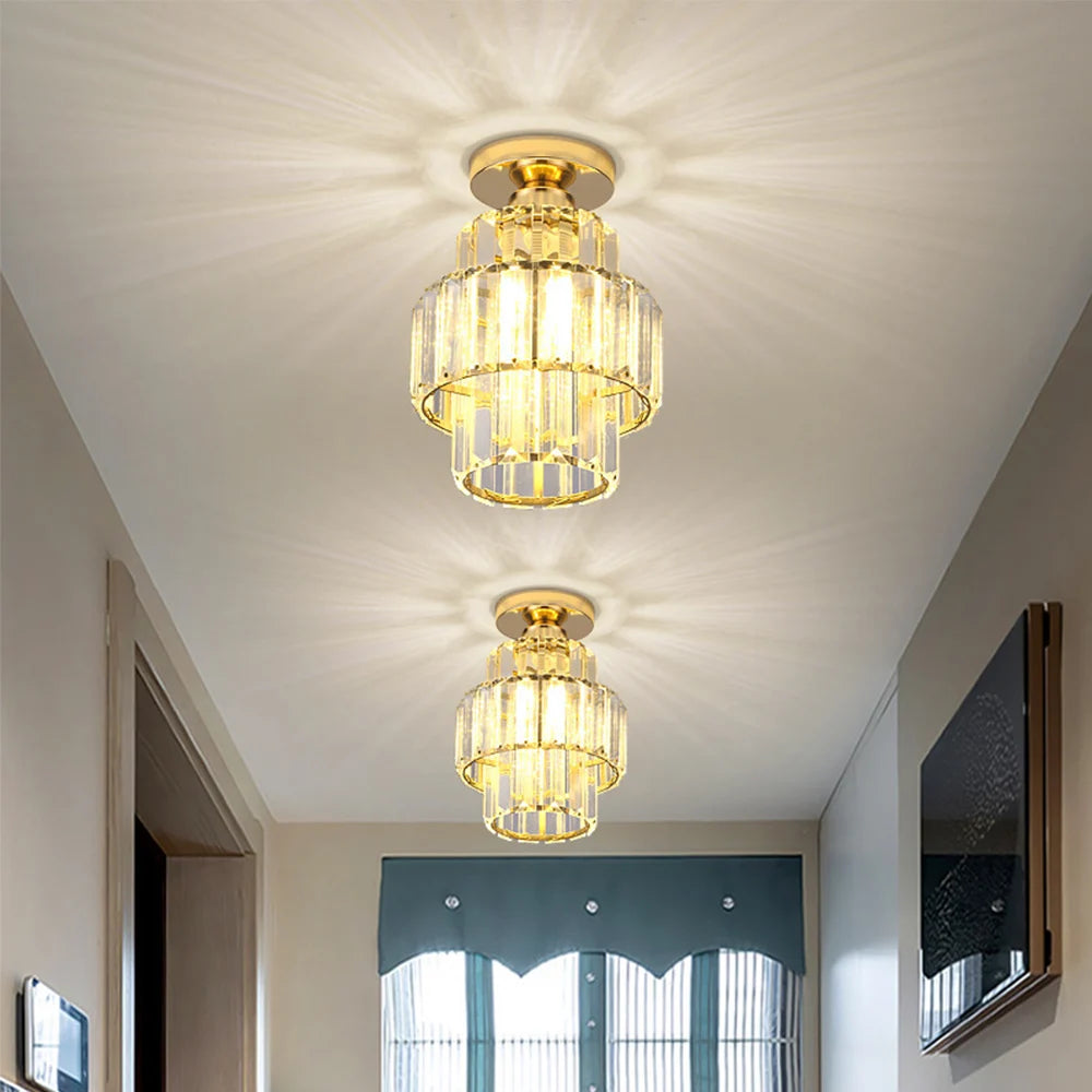 Crystal Corridor Ceiling Chandelier