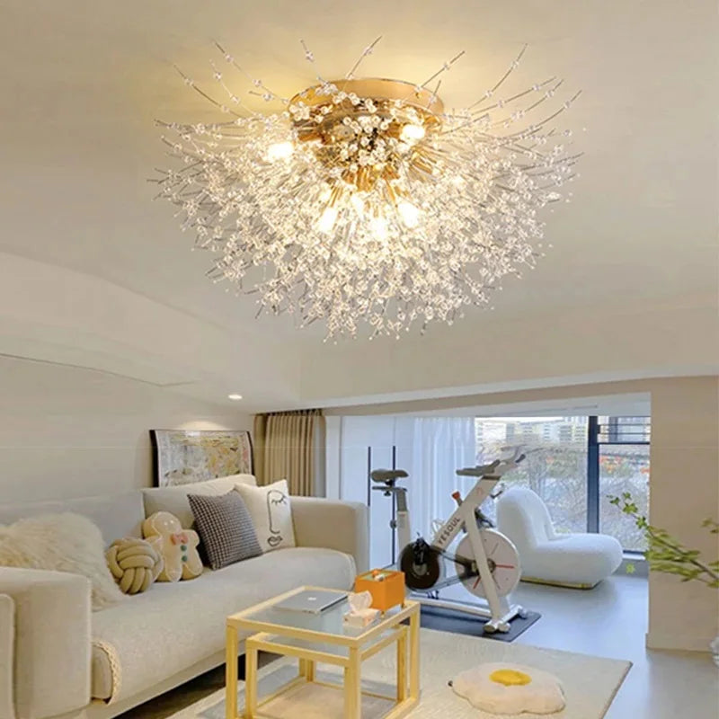Dandelion Crystal Chandelier Perfect for Dining & Bedrooms