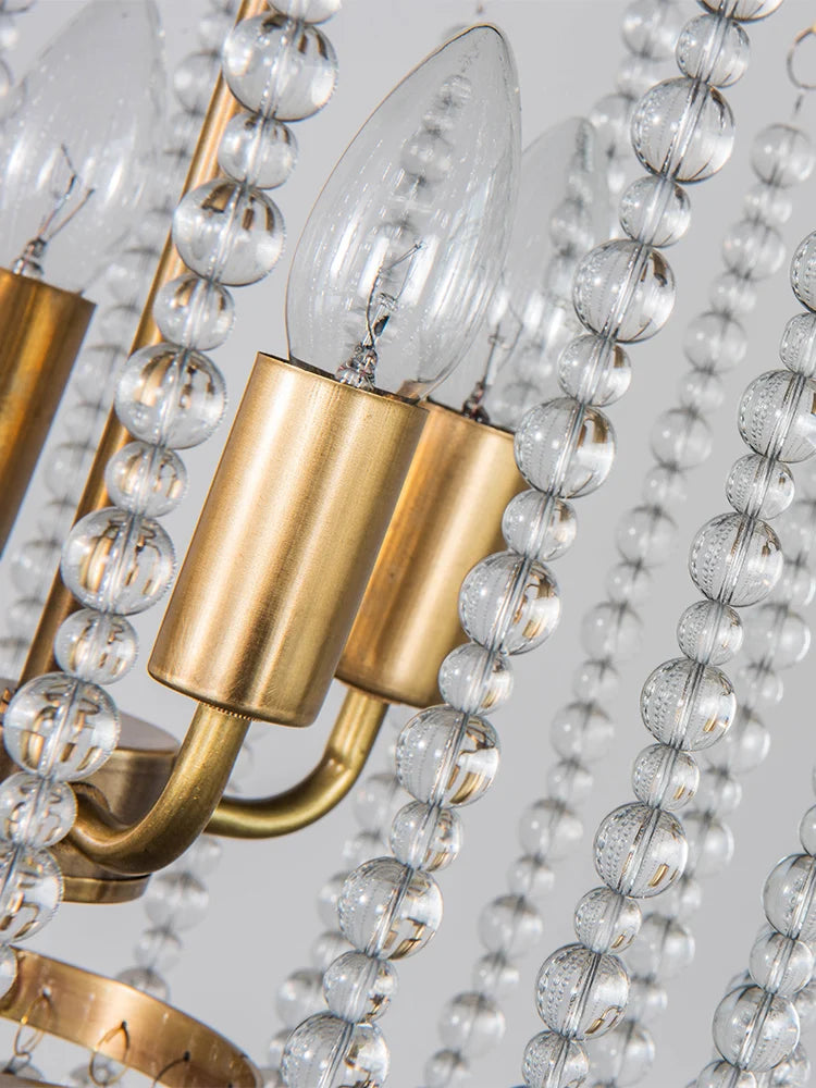 Unique Crystal Tassel Chandelier for Bedroom, Dining Room, or Kitchen
