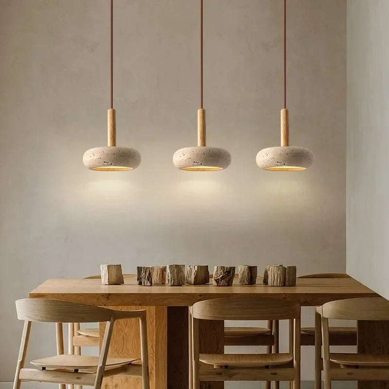 Unique Stone Pendant Lamp Perfect Blend of Nature & Elegance