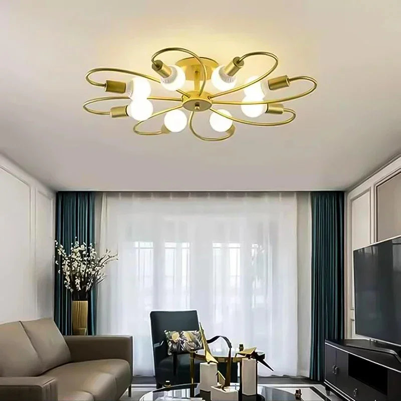 Sleek Nordic LED Ceiling Light for Living Rooms & Bedrooms