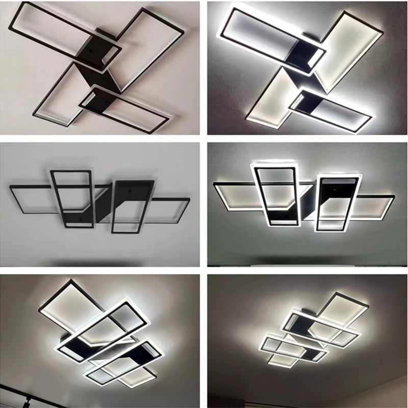 Energy Efficient LED Ceiling Light with Remote & Adjustable Brightness for Living & Dining Rooms