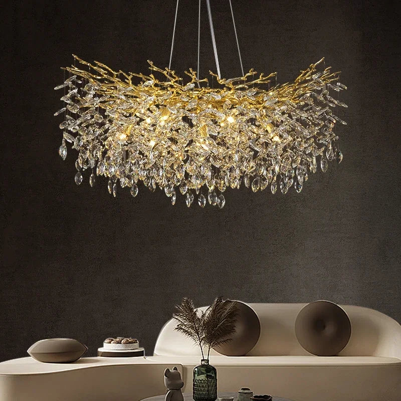 Sparkling Crystal Chandelier for Living & Dining Rooms