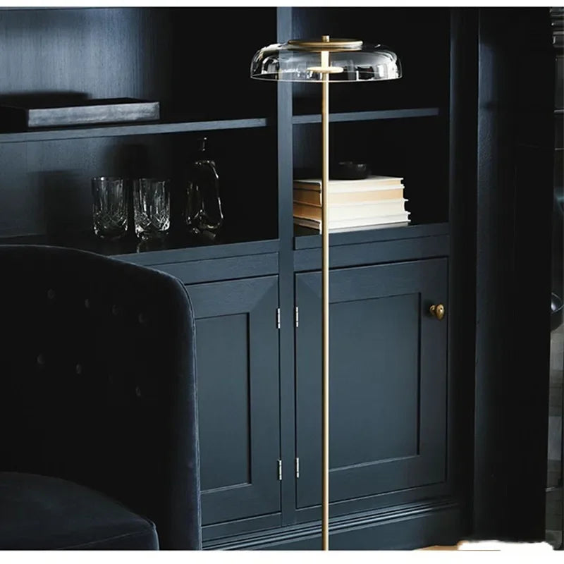 Stylish Round LED Floor Lamp for Living Rooms & Offices