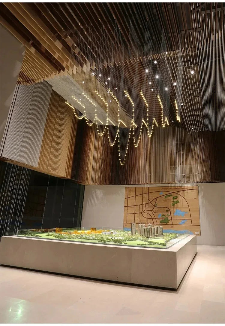 Nordic Meteor Shower Chandelier for Staircases & Living Rooms