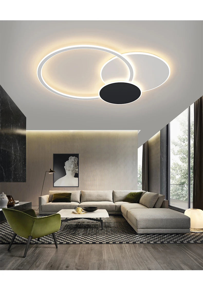 Smart Ring Ceiling Lamp Perfect for Living Room, Bedroom, Kitchen & More