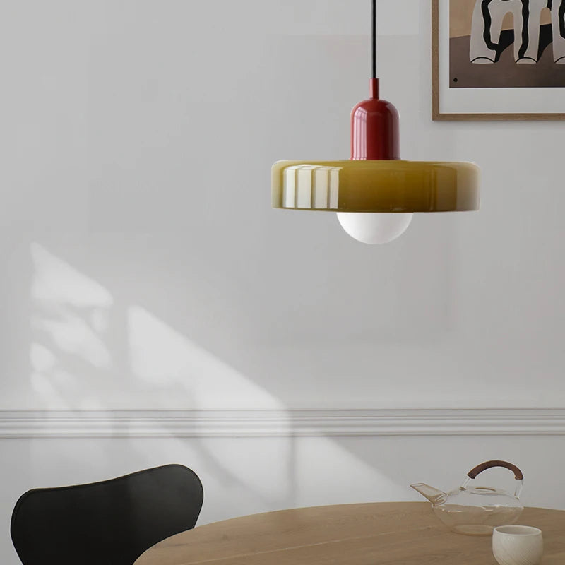 Retro Glass Chandelier for Dining & Kitchen Spaces