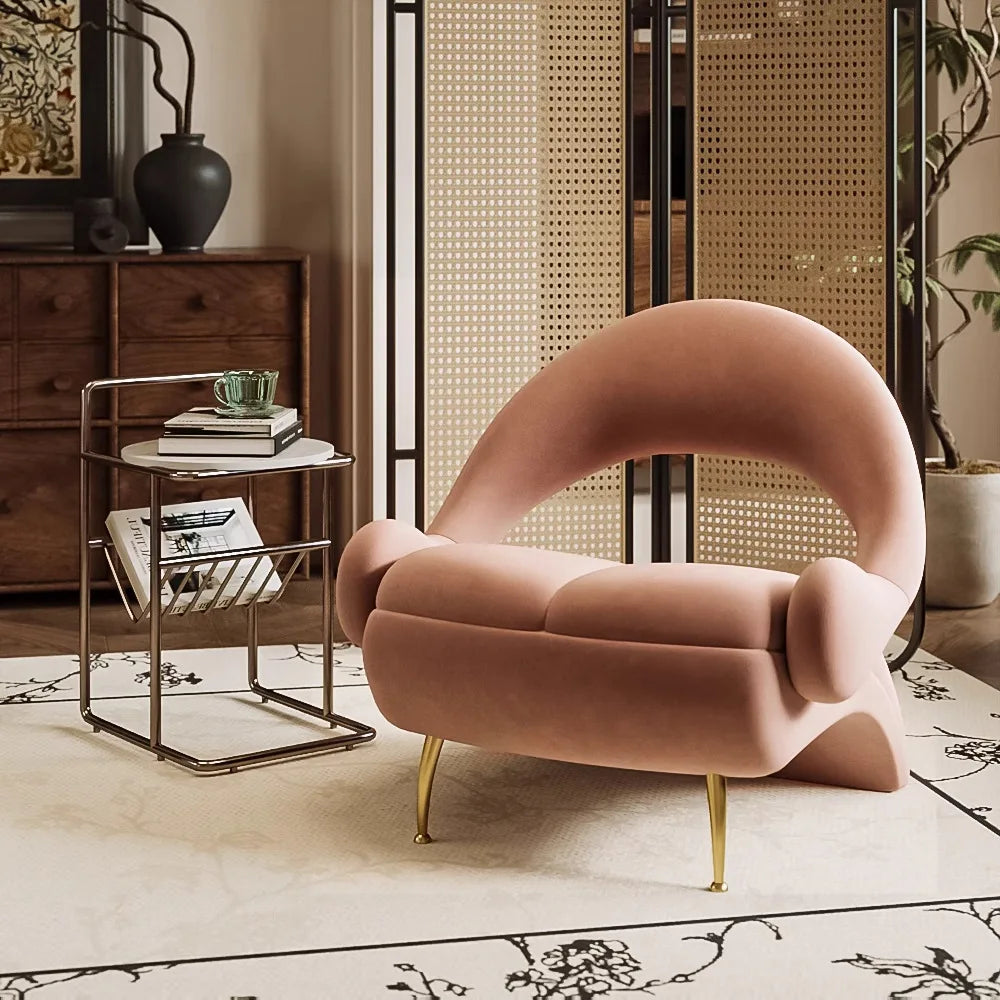 Portable Solid Wood Sofa Chair – Unique Designer Armchair for Any Space