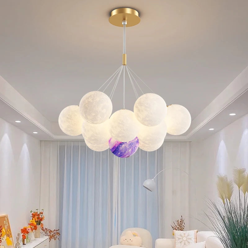 Gorgeous Bubble Chandelier Remote Controlled LED Lights for Kids & Adults