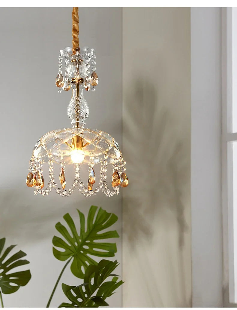 Luxury Crystal Ceiling Lamps Shine Bright in Your Bedroom & Dining Room with LED Elegance